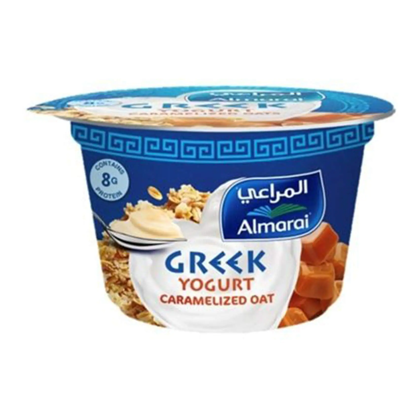 زبادي المراعي يوناني 170g-شوفان مكرمل