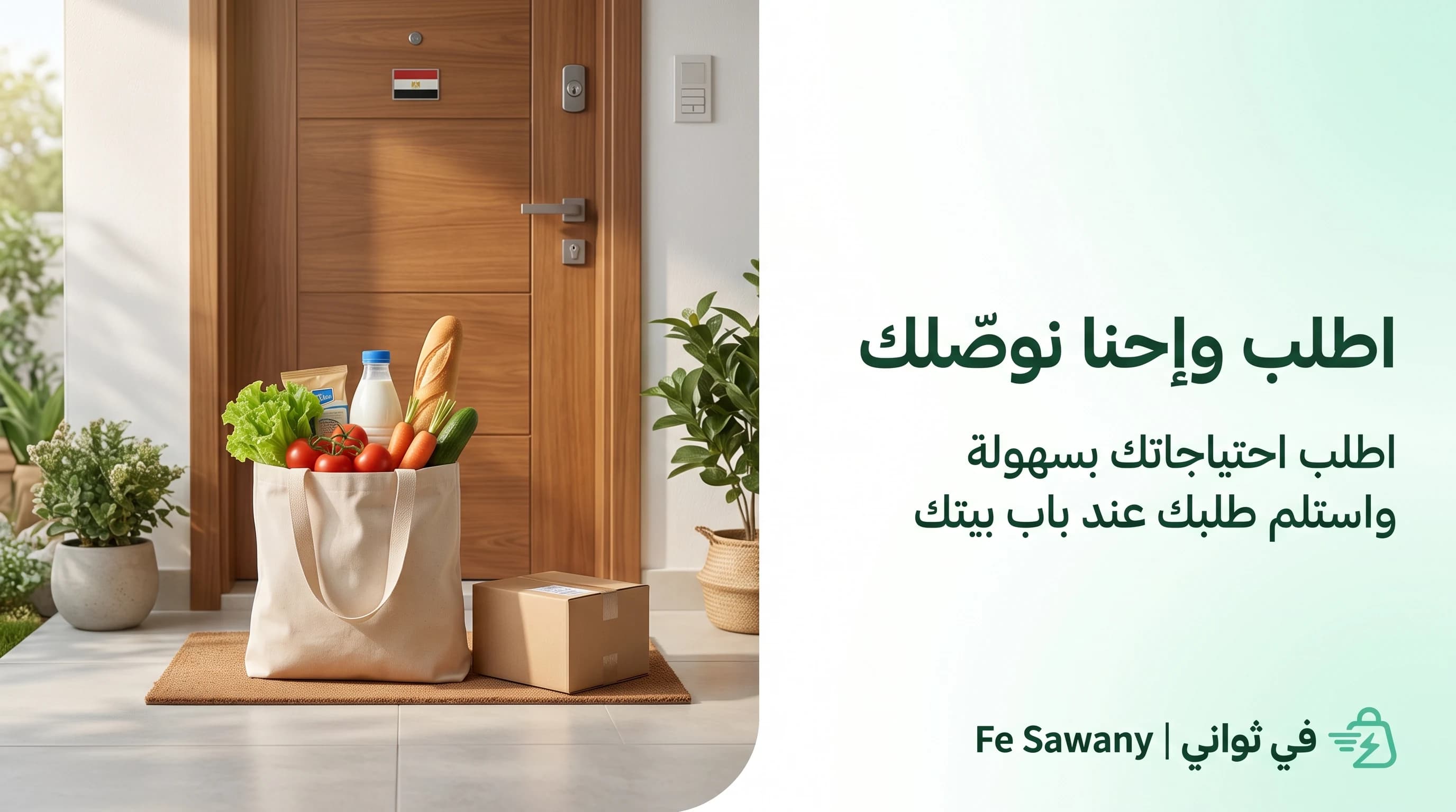 اطلب وإحنا نوصلك - اطلب احتياجاتك بسهولة واستلم طلبك عند باب بيتك