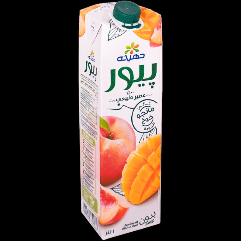 جهينه بيور 1 لتر مانجو وخوخ